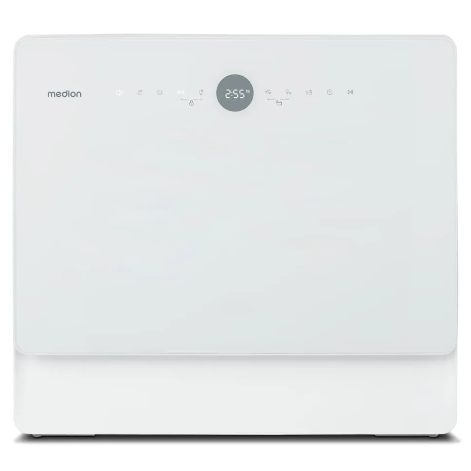 MEDION MD 37775, Benkeplate, Kompakt, Hvit, Berøringskontroll, LED, 5 kuverter