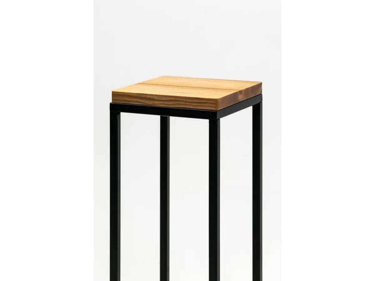 Garden_Cente Blomsterstativ Laval, 19 cm x 77 cm x 19 cm, sort/tre farge