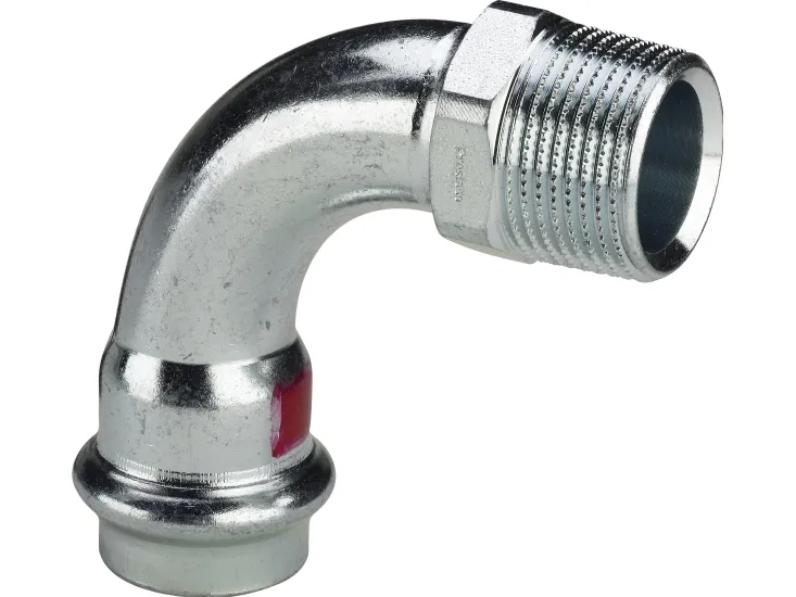 VIEGA Prestabo bøjning ½x18mm 90 grader af ulegeret stål Muffe/nippel, SC-contur