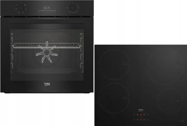 Beko stekeovn med platetopp, sett BBSE 17300B