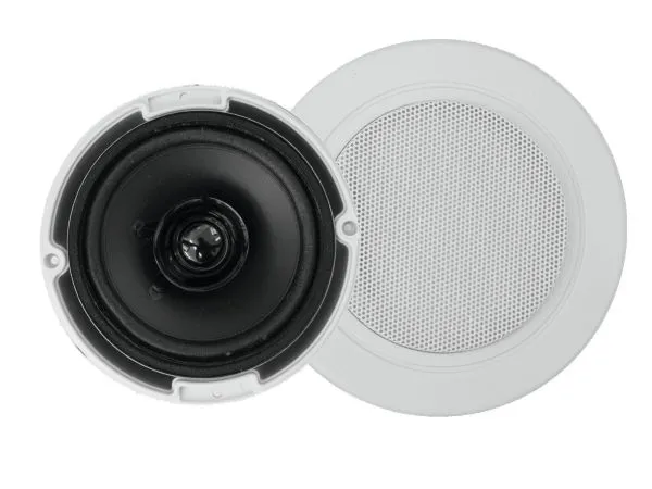 Omnitronic 80710259, 2-veis, Koblet med ledninger (ikke trådløs), 6 W, 150 - 18000 Hz, Hvit