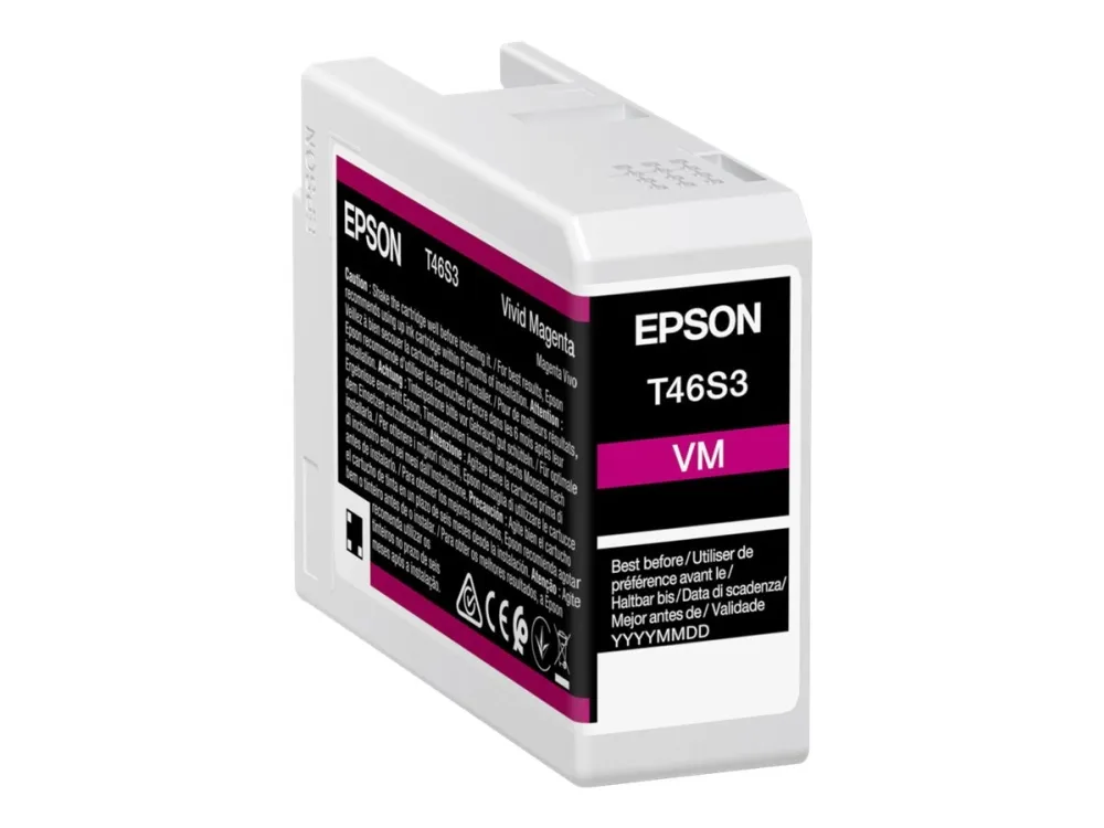 Epson UltraChrome Pro T46S3 - 25 ml - livlig magenta - original - blekkbeholder - for SureColor P706, SC-P700, SC-P700 Mirage Bundling