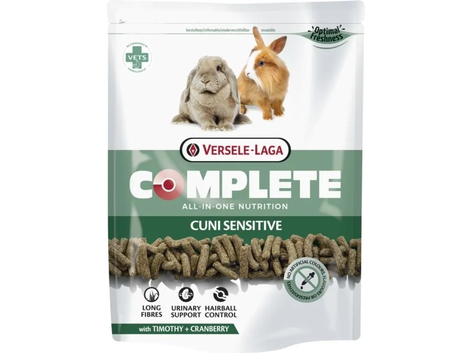 Versele-Laga Cuni Sensitive Complete, Matbit, 500 g, Kanin, 13%, 2,5%, 20%