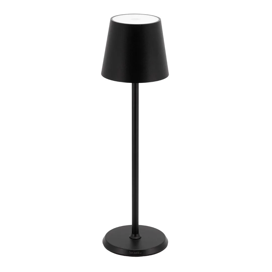 Securit® LED bordlampe FELINE, inkl. lynkoblings-ladekabel, sort