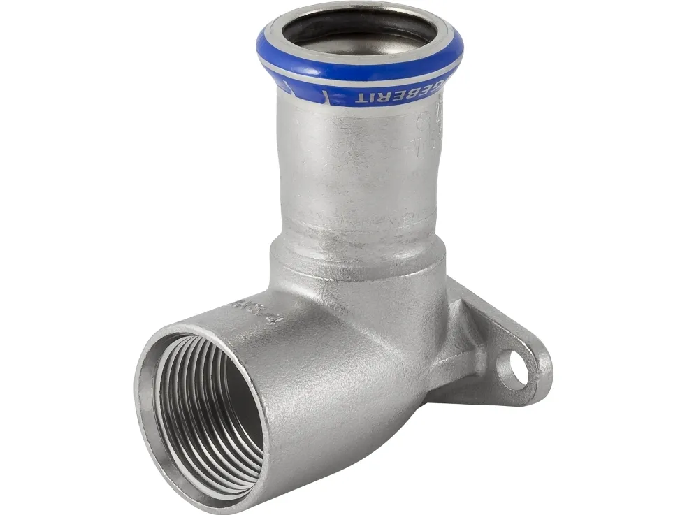 GEBERIT Dækvinkel rustfri 22 mm-3/4 muffe / muffe mapress