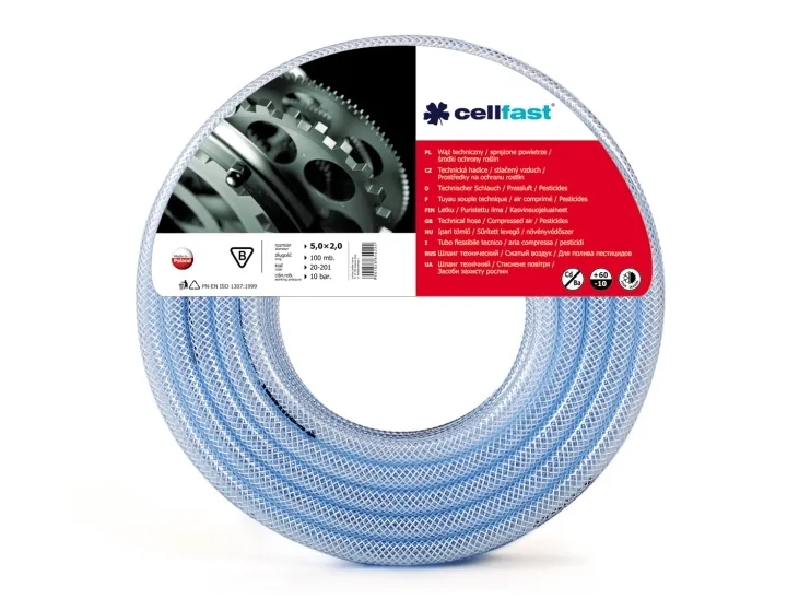 Cellfast teknisk slange 14x3 mm plantevern/sprøytet luft 50 m - 20-206