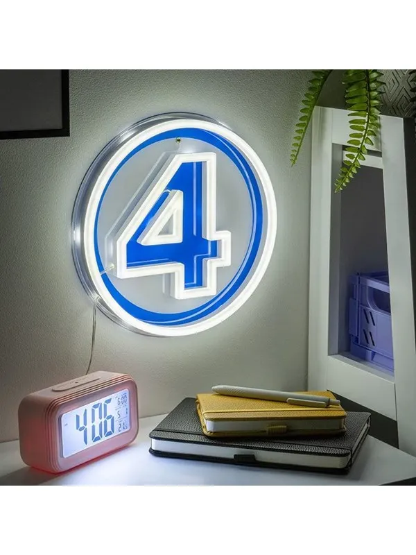 Paladone - Fantastic 4 Wall Mountable LED Neon Light - Lampe