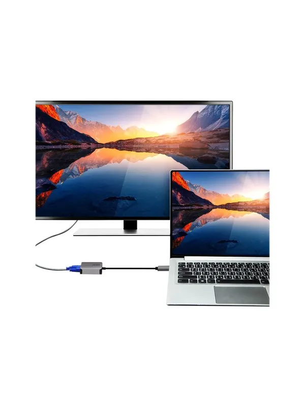 ATEN UC3002A - video adapter - USB-C to HD-15 (VGA) - 9.6 cm