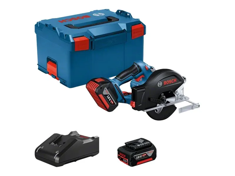 Bosch GKM 18V-50 Professional - Sirkelsag - trådløs - 136 mm - 2 batterier, inkludert lader - 18 V