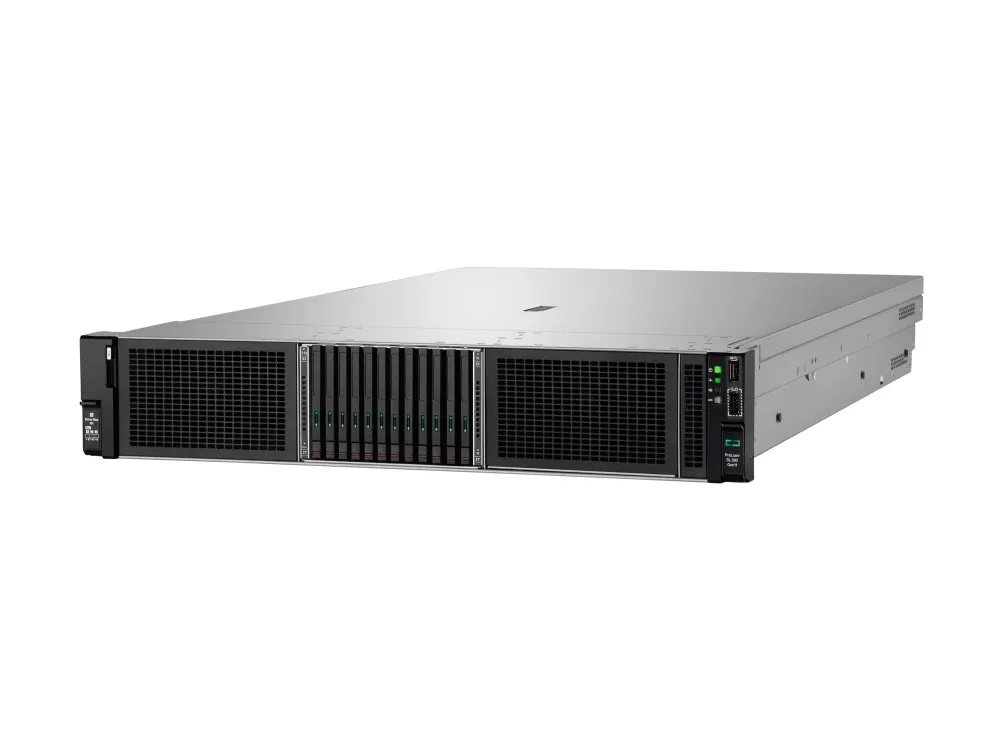 HPE ProLiant DL380 Gen11 - Server - rackmonterbar 2U - toveis - 1 x Xeon Silver 4510 / inntil 4.1 GHz - RAM 64 GB - SATA/SAS/NVMe - hot-swap 2.5 brønn(er) - SSD 2 x 480 GB - Gigabit Ethernet - uten OS - monitor: ingen - Smart Choice
