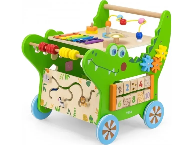 Viga Toys tre læringsdraeleke krokodille 12-i-1 (44681 Lek)