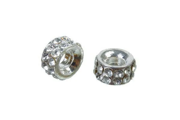 Carioca Element dobbel rad med rhinestone 8 mm 10 stk. FS