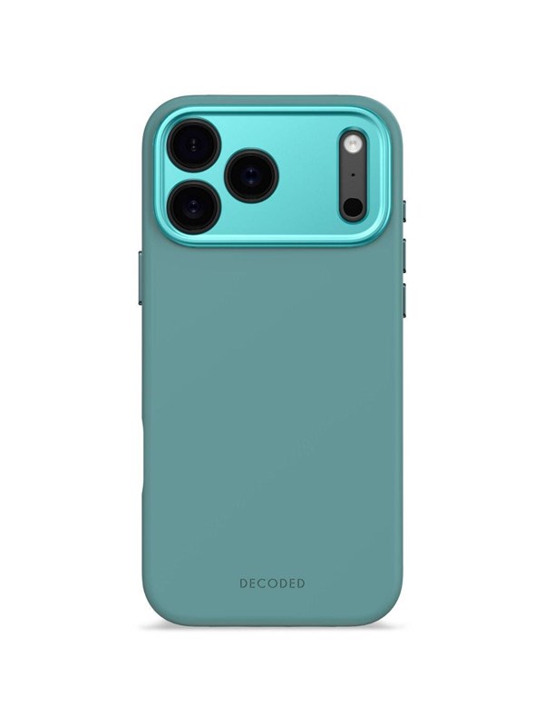 Decoded - AntiMicrobial Silicone Backcover for iPhone 17 Pro Max - Retro Blue