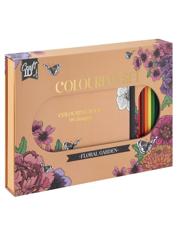 Creative Craft Group Coloring book + 10 crayons. Gift box.