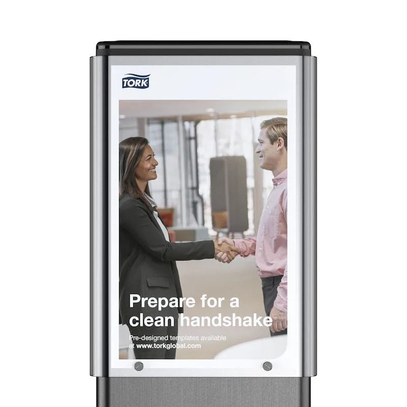 Topskilt Ad-a-Glance® til Tork gulvstander