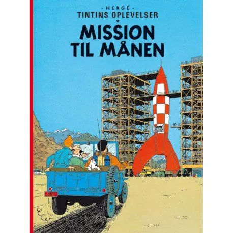 Tintin: Oppdrag på månen – softcover | Hergé | Språk: Dansk