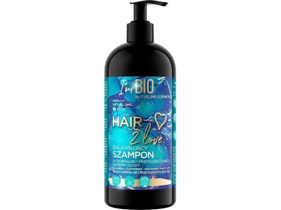 EVELINE_Hair 2 Love balanserende sjampo for normalt og fet hår 400ml
