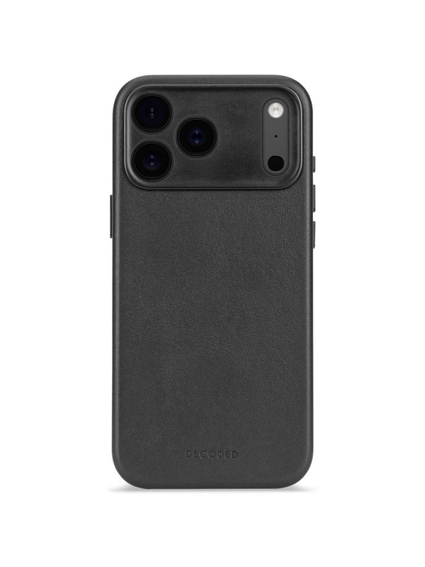 Decoded - Leather Backcover for iPhone 17 Pro  - Black