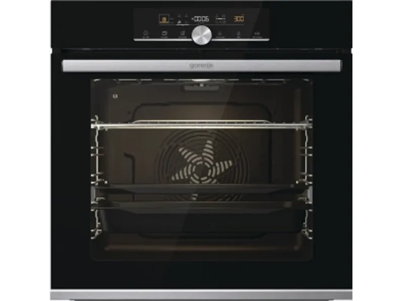 Gorenje BPSX6747A05BG innebygd ovn – 60 cm multifunksjonell elektrisk ovn, rustfritt uttrykk