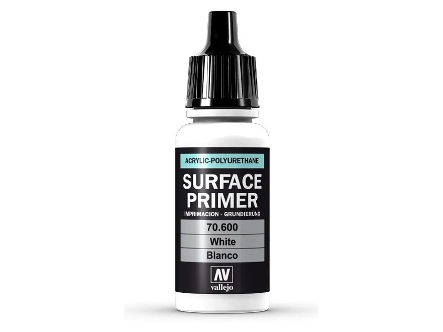 Vallejo 70.600, Grunning, Metall, Plastikk, Polyvinylklorid (PVC), Tre, Ferdigmikset, Hvit, 0,017 l, 1 stykker