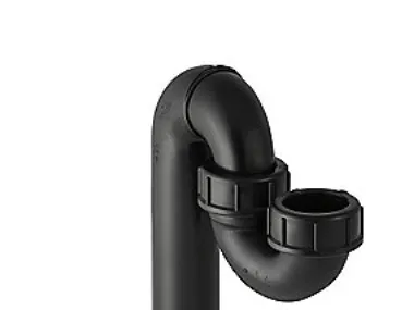 40 x 50 mm S-vandlås sort PEH Geberit