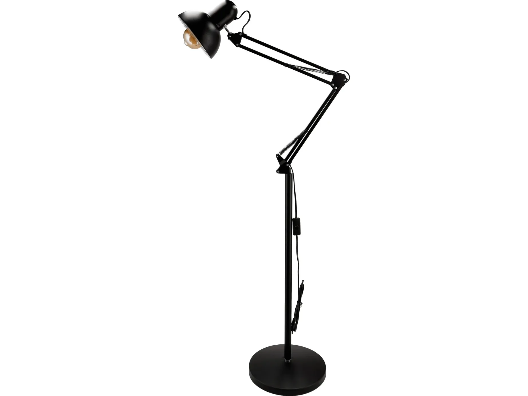 Orno LUWES gulvlampe, 185 cm, E27, maks. 18W, svart