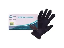 Engangshandsker, Safecare Nordic, 3,5 g, sort, nitril, str. XL