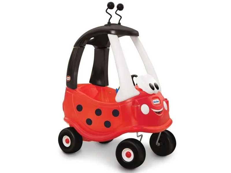 Little Tikes Cozy Coupe Ladybug, 1,5 år, 4 hjul, Svart, Rød, Hvit