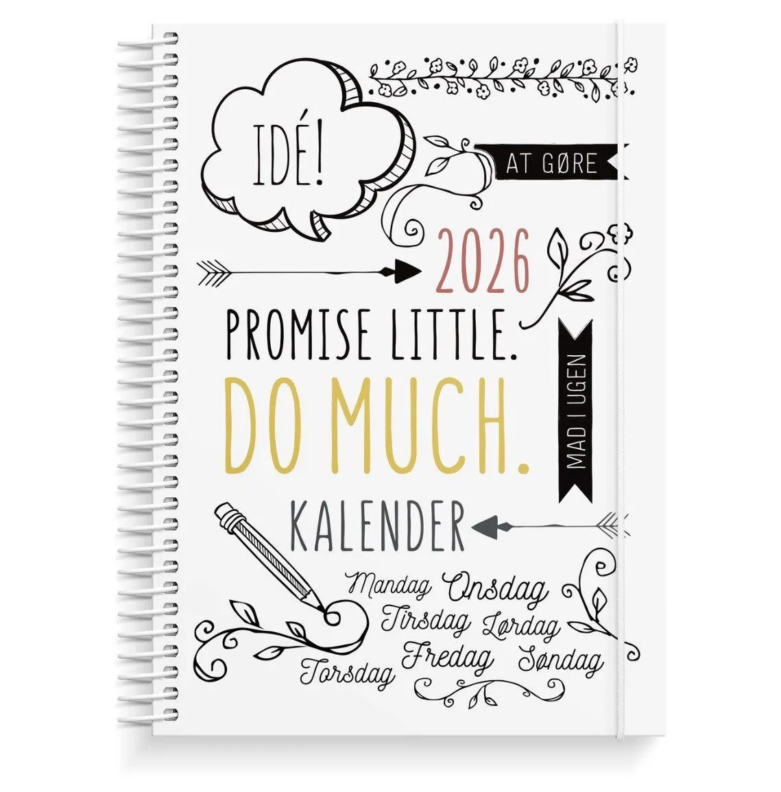 Doodle I A5 ugekalender 2026