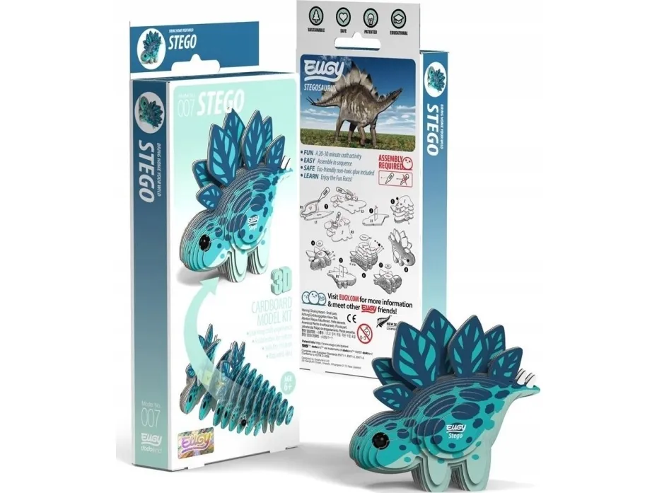 Stego Eugy dinosaur 3D eco-puslespill