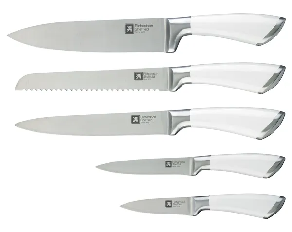 Richardson Sheffield FUSION - 5 stk knivblokk - hvit