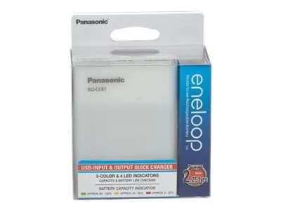 Panasonic eneloop BQ-CC87 - 1,25 - 6 t batterilader - (for 2/4xAA/AAA)