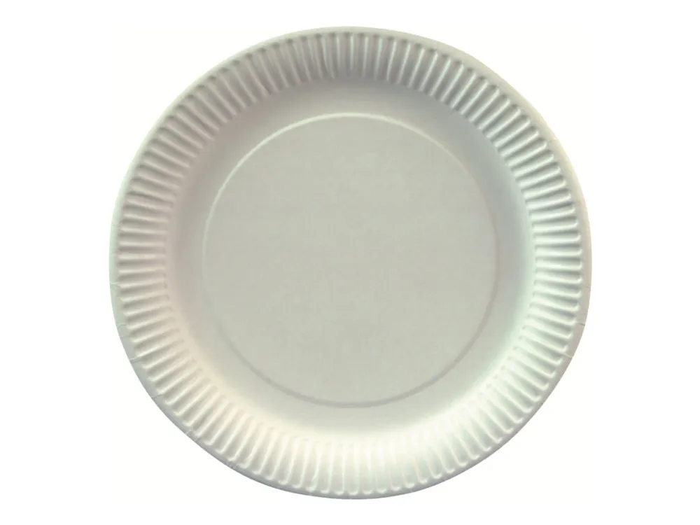 PAPSTAR pure - Tallerken - Størrelse 23 cm - rund - avhendbar - hvit (en pakke 100)
