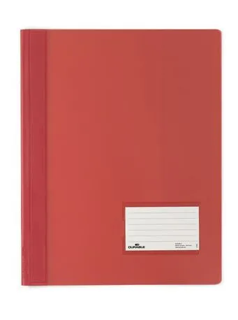 DURABLE - Flat stangfil - gjennomskinnelig rød