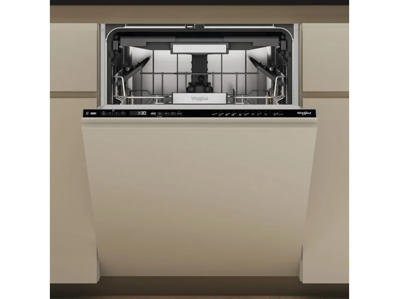 Whirlpool W7I HP42 L, Fullstendig innebygget, Full størrelse (60 cm), Svart, Knapper, 1,3 m, 1,55 m