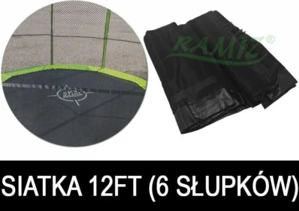 Joko Trampolinenett 12FT - 6 felt Svart