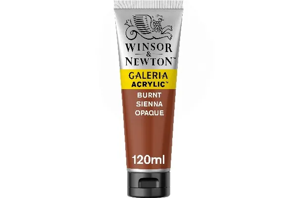 Winsor & Newton Galeria akrylmaling 120 ml Burnt Sienna Opaque 077