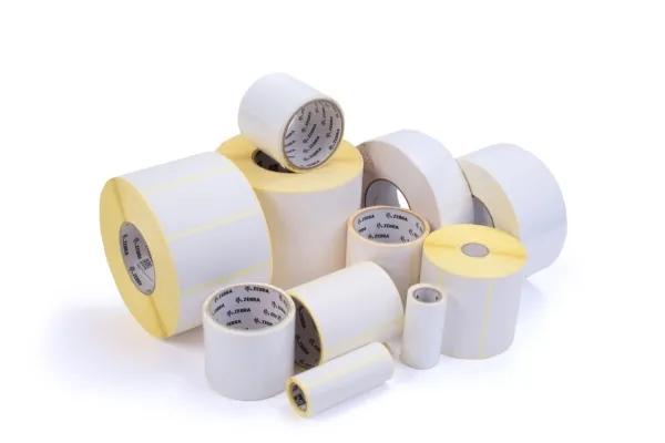 Zebra Label, Paper, 104x30mm  Thermal Transfer, Z-PERFORM 1000T, Uncoated, Permanent Adhesive, 25mm Core - (12 ruller)
