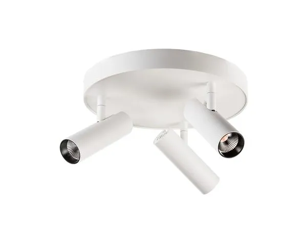 Væg/Loftarmatur Tube Micro Trio LED 18W, 3000K, 960 lumen, hvid