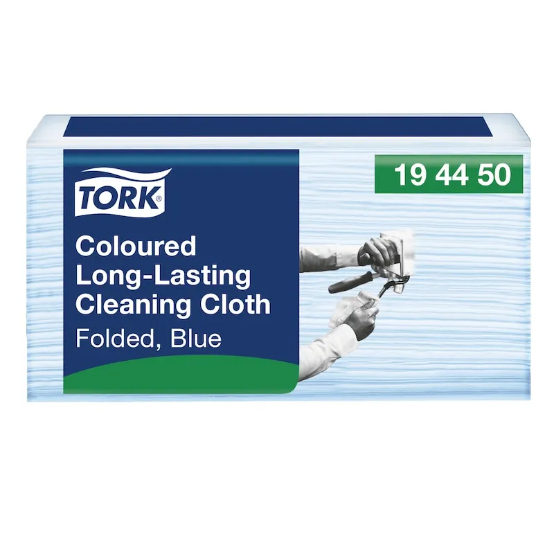 Aftørringsklud Tork W8 Premium Small Pack 30x38 cm blå - (8 pakker x 40 stk.)