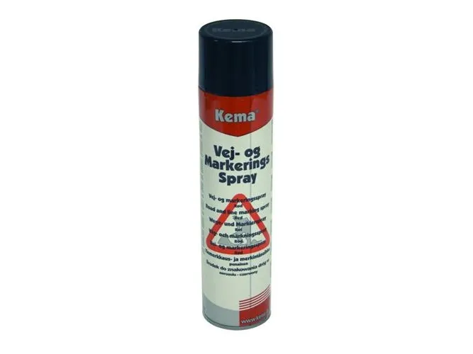 ITW Vej og markeringsfarve rød 600ml spray. Til markering  af veje, emballage, værktøj, rør,  samlinger, gulve og alle steder