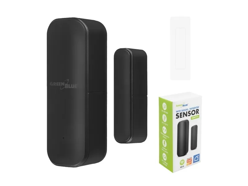 GreenBlue GB479 B dør- og vindussensor, trådløs WiFi, reedbryter, Android/iOS, 3.0V DC, LR03x2