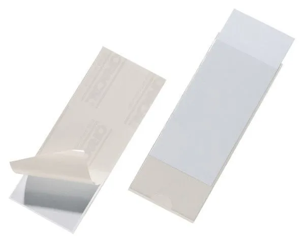 Durable Pocketfix, Gjennomsiktig, Rektangel, Polypropylen (PP), 60 mm, 150 mm, 10 stykker
