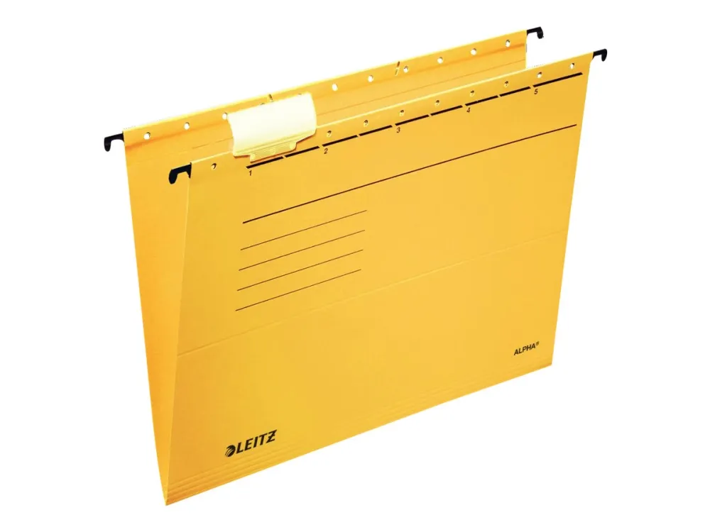 Leitz ALPHA - Hengefil - for A4 (210 x 297 mm) - gul