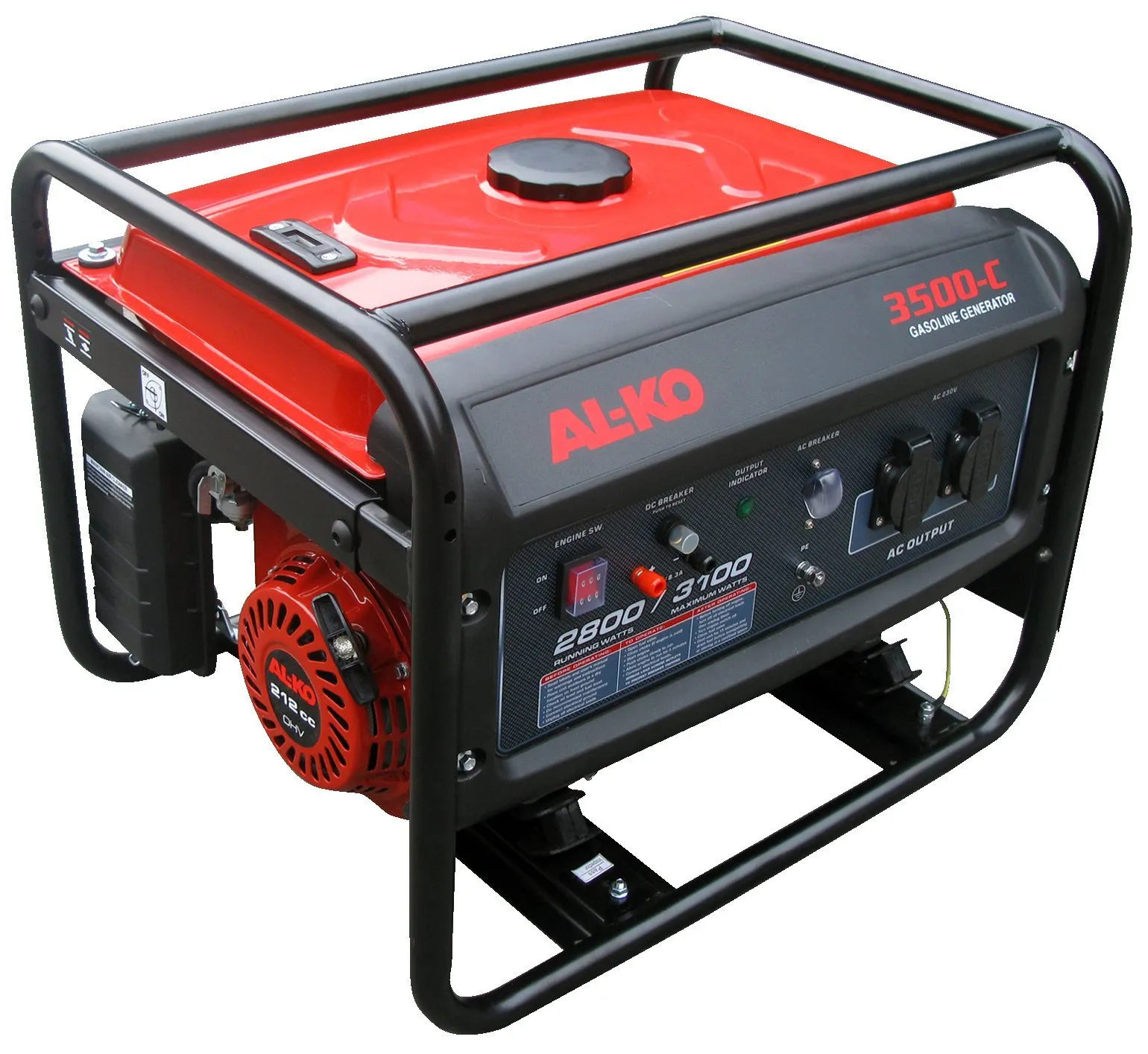 AL-KO 3500-C, 2800 W, 230 V, 15 l, Bensin, 50 Hz, 3300 W