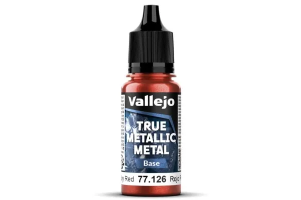 Vallejo 77.126 True Metallic Base Ruby Red, 18 ml