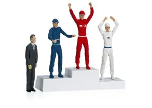 Carrera Toys Winner‘s rostrum with set of figures, Flerfarget