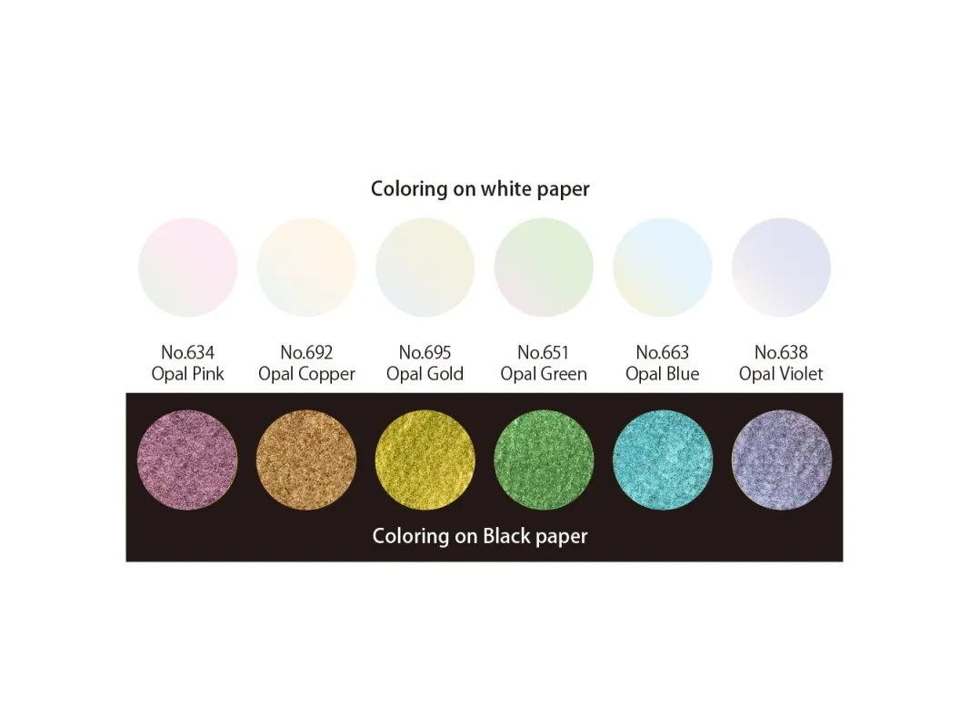 GANSAI TAMBI Opal Colors sett med 6 farger