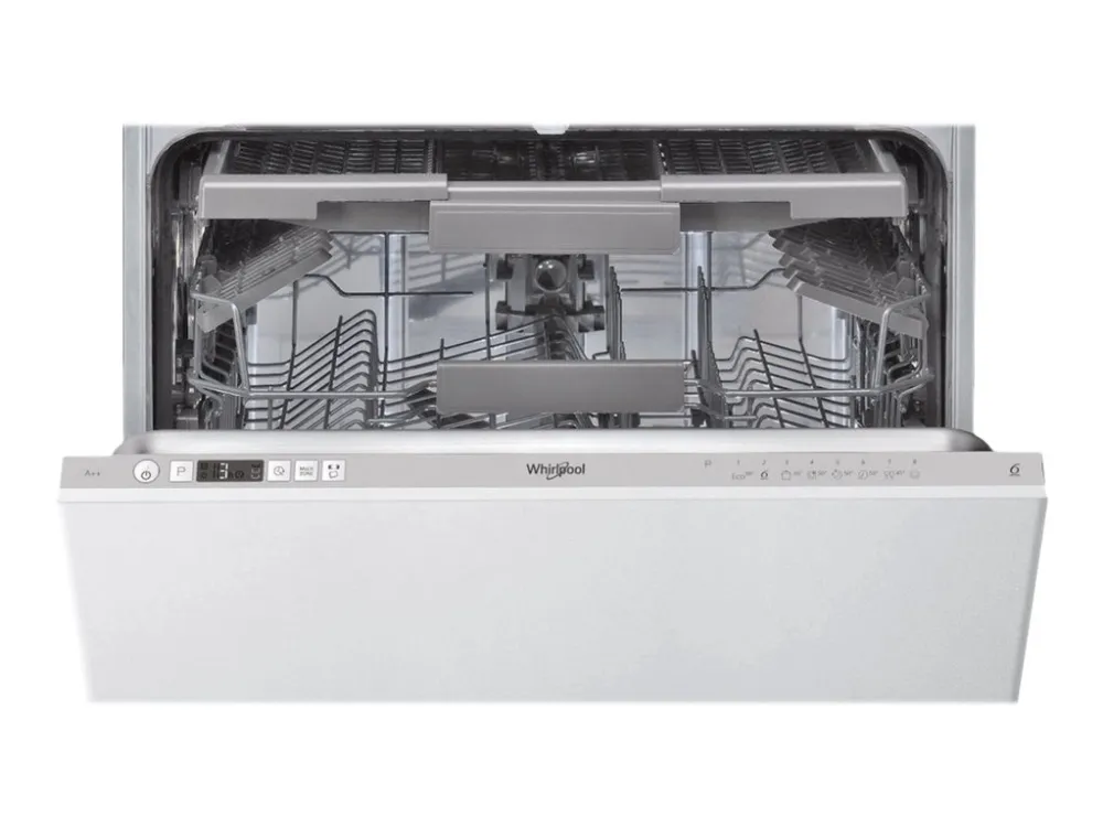 Whirlpool WIC 3C26 F - Oppvaskmaskin - innebygd - Nisje - bredde: 60 cm - dybde: 56 cm - høyde: 82 cm - sølv