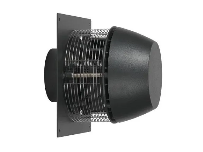 EXHAUSTO Vægventilator VVR20041EC med EC motor, 1x230V. Luftmængde 600 m³/h ved 100 Pa. Kan monteres med MGO.